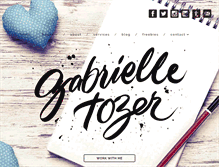 Tablet Screenshot of gabrielletozer.com